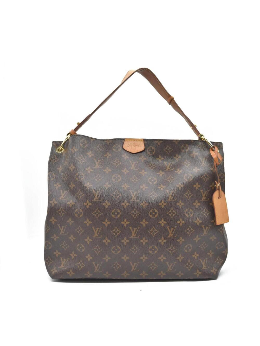 $2160 Louis Vuitton  Monogram Graceful MM Pivoine TX4128